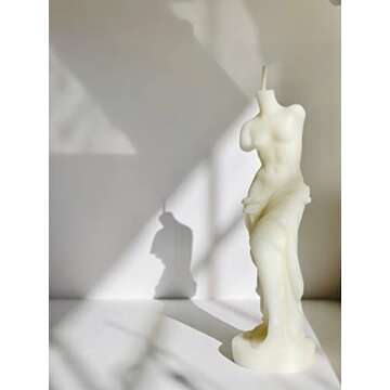 Statue Soy Wax Scented Candle for Home Decoration Wedding Christmas Birthday (Venus Candle)