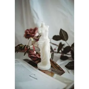 Statue Soy Wax Scented Candle for Home Decoration Wedding Christmas Birthday (Venus Candle)