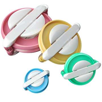 READAEER Round Knitting Looms Set Craft Kit Tool with Hook Needle and Pompom Maker