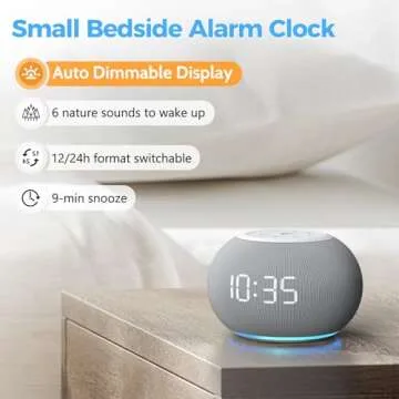 Reacher Sound Machine Alarm Clock: 20 Soothing Features