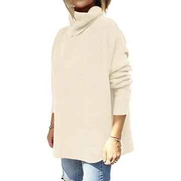 ANRABESS Oversized Turtleneck Sweater Fall 2024