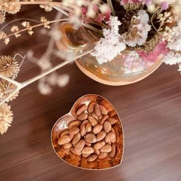 Copper Heart Shape Dish - Hand Hammered Pure Copper Dish - Heart Shaped Bowl for Mothers Day, Wedding, Anniversary, Valentines Day