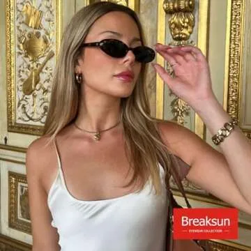 Breaksun Retro Oval Sunglasses | Stylish 90s Vintage Shades