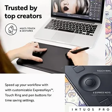 Wacom Intuos Pro Drawing Tablet Small Wireless Graphics Art Tablet