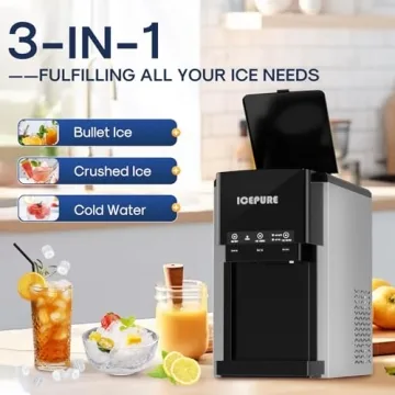 ICEPURE 3-in-1 Water Cooler with Ice Maker & Dispenser