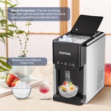 ICEPURE 3-in-1 Water Cooler with Ice Maker & Dispenser