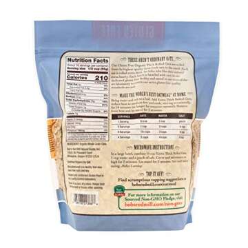 Bob's Red Mill Gluten Free Organic Extra Thick Rolled Oats - 32 Oz