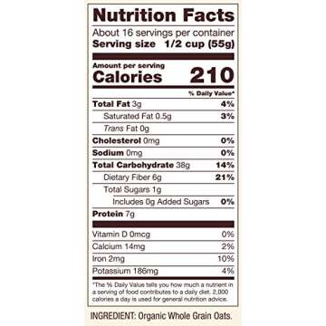 Bob's Red Mill Gluten Free Organic Thick Rolled Oats