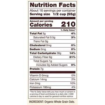 Bob's Red Mill Gluten Free Organic Thick Rolled Oats