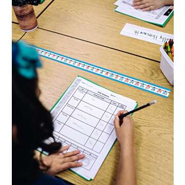 Carson Dellosa Student Number Line Set, 0-30 Number Recognition, Sequencing, Counting, Color-Coded E...