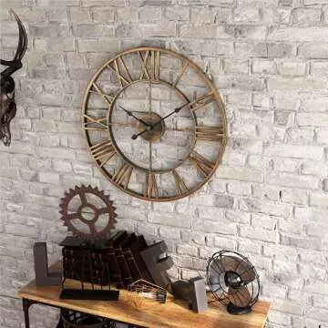 Stunning Large Rustic Metal Wall Clocks for Home Decor