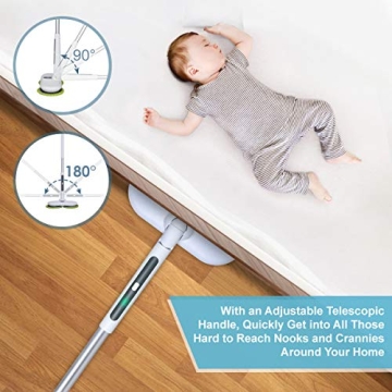 OGORI Cordless Electric Spin Mop for Easy Home Cleaning