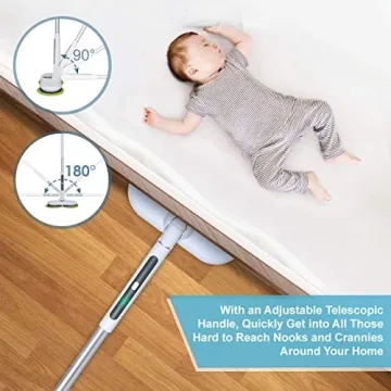 OGORI Cordless Electric Spin Mop for Easy Home Cleaning