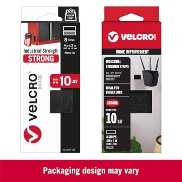 VELCRO Heavy Duty Fasteners 10 lbs Hold 4x2 Inch Strips