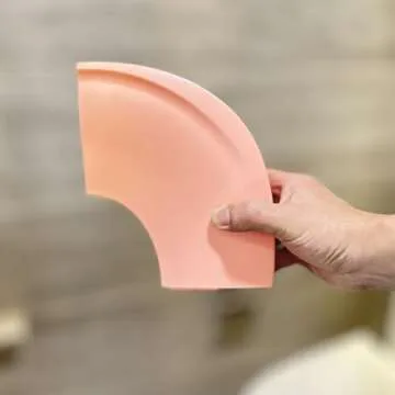 Funbliss Portable Potty Training Seat Foldable Secure Toilet Seat for Toddlers Travel Friendly Design Non Slip Suction Cups Anti Pinch Pads Fits Most Standard Toilets,Pink Toilets,Pink