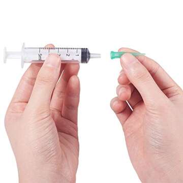 FINGERINSPIRE 80 Pcs Tapered Needles for Glue and Oil