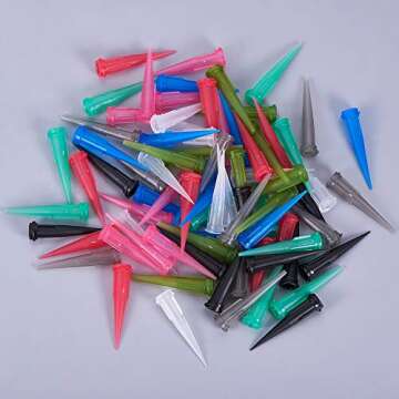 FINGERINSPIRE 80 Pcs Tapered Needles for Glue and Oil