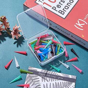 FINGERINSPIRE 80 Pcs Tapered Needles for Glue and Oil