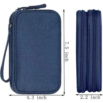 Dealcase Universal Electronics Accessories Case, Waterproof Portable Cable Organizer Bag, Multifunct...