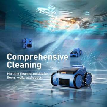 Seauto Smart Pool Robot Vacuum - Cordless, Efficient, 180 Min Clean