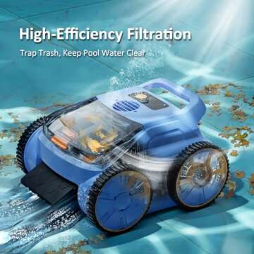 Seauto Smart Pool Robot Vacuum - Clean Effortlessly Today!