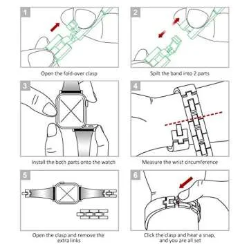 Elegant NewWays Apple Watch Band with Diamonds for Women