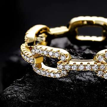 Elegant OPOMOMO Chain Link Ring - 18K White Gold