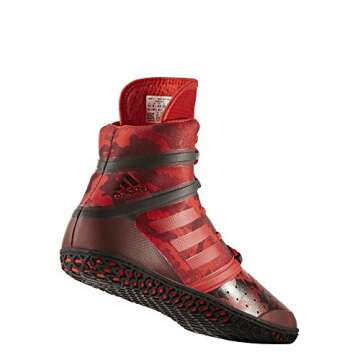 adidas Impact Men's Wrestling Shoes, Red Camo Print, Size 7.5