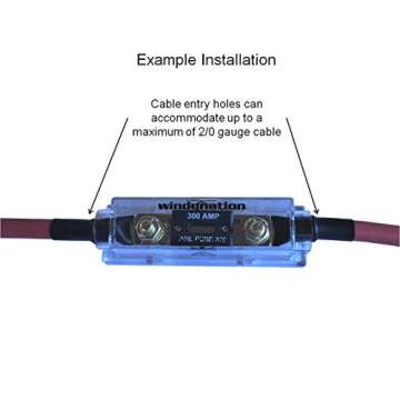 WindyNation ANL Fuse Holder + ANL Fuse (2pcs 100A Fuse)