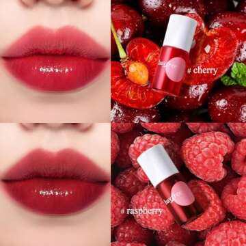 bayfree Lip Tint Stain Set, Korean Water Tint Lightweight Non-sticky, Waterproof Long Lasting Liquid Blush & Lip Stain, Transfer-Proof, Matte Finish Lip Color Makeup