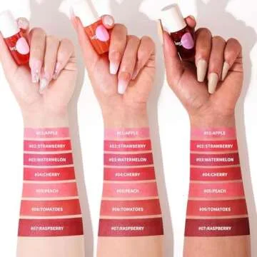 bayfree Lip Tint Stain Set, Korean Water Tint Lightweight Non-sticky, Waterproof Long Lasting Liquid Blush & Lip Stain, Transfer-Proof, Matte Finish Lip Color Makeup