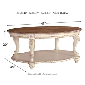 Casual Cottage Coffee Table by Ashley 47" Wood Design