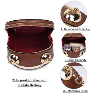 Angel Barcelo Crossover Purse and Handbags Fashion Womens Shoulder bag Handbag Stylish Brown