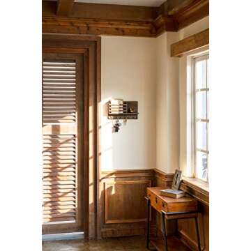 Dahey Rustic Key and Mail Holder - Stylish and Functional