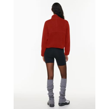 LASLULU Sherpa Half Zip Pullover - Trendy & Warm