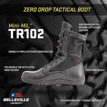 Lightweight Tactical Research TR Mini-Mil Boots for Men