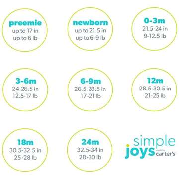 Simple Joys by Carter's Baby Boys' 6-Pack Short-Sleeve Bodysuit