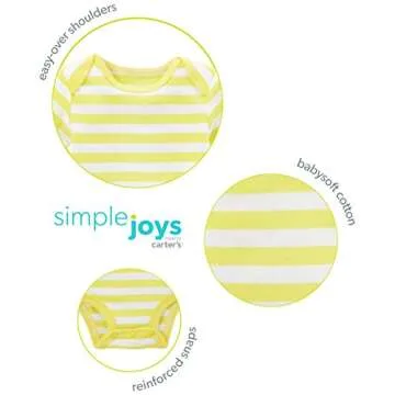 Simple Joys by Carter's Baby Boys' 6-Pack Short-Sleeve Bodysuit