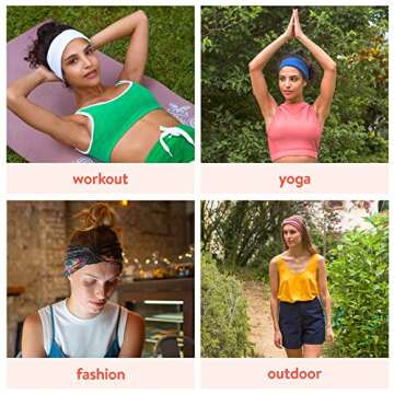 BLOM Non Slip Headbands for Yoga, Fashion, and Running