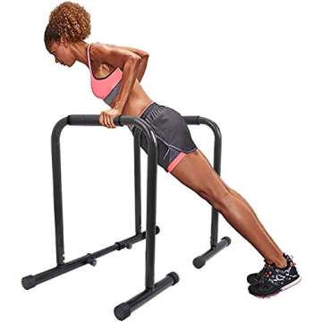 Allasfun Dip Station - Heavy Duty Press Bar for All Workouts