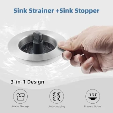 Stainless Steel Kitchen Sink Drain Stopper for Easy Use