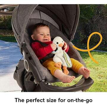 Fisher Price Snuggle Up Goose – Sensory Plush Toy for Babies