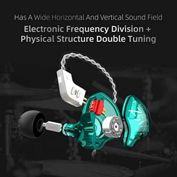 KZ ZST X HiFi Dual Driver Earphones - Musician's Choice