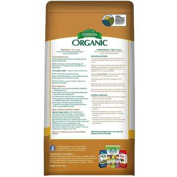Espoma Organic Compost Starter; All-Natural Composing Aid Helps Break Down Organic Matter to Make Ri...