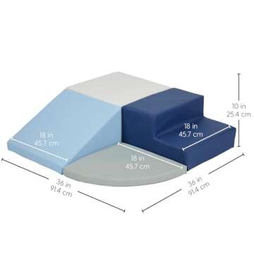 SoftScape Toddler Playtime Corner Climber, Indoor Active Play Structure for Toddlers and Kids, Safe ...