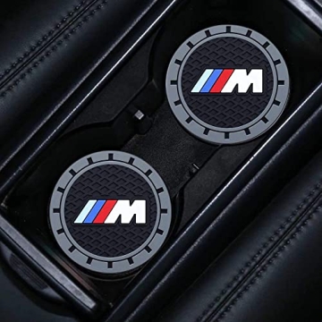 for BMW M Car Cup Holder Coaster, Auto Cup Holder Insert Coaster Compatible with BMW M M2 M4 M5 M6 M...