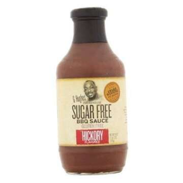 G Hughes Sugar Free Hickory Flavored BBQ Sauce - 18 oz - Guilt-Free Deliciousness for All Grills