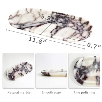 Elegant Natural Marble Tray for Home Decor and Gifting