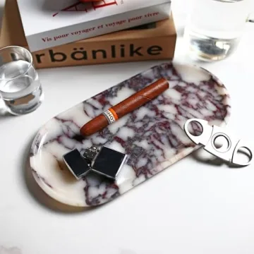 Elegant Natural Marble Tray for Home Decor and Gifting