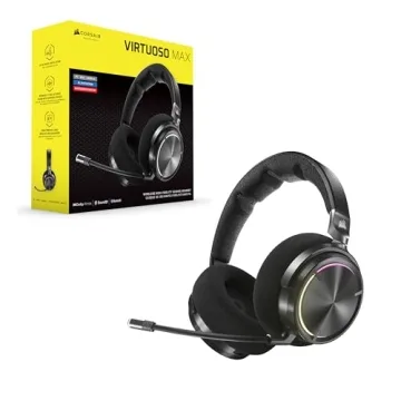 Corsair Virtuoso MAX Wireless Gaming Headset Dolby Atmos ANC